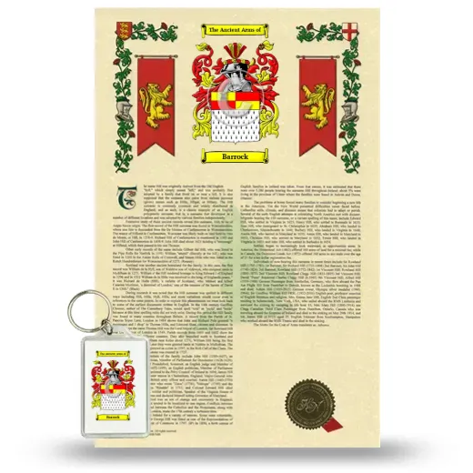 Barrock Armorial History and Keychain Package