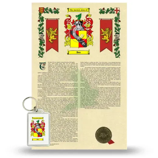 Bea Armorial History and Keychain Package