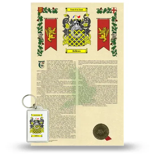 Bellews Armorial History and Keychain Package