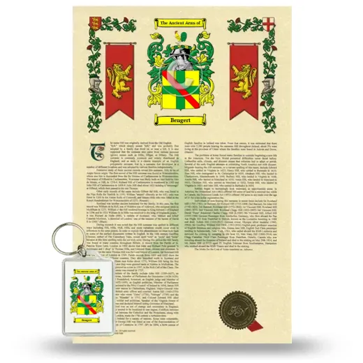 Bengert Armorial History and Keychain Package