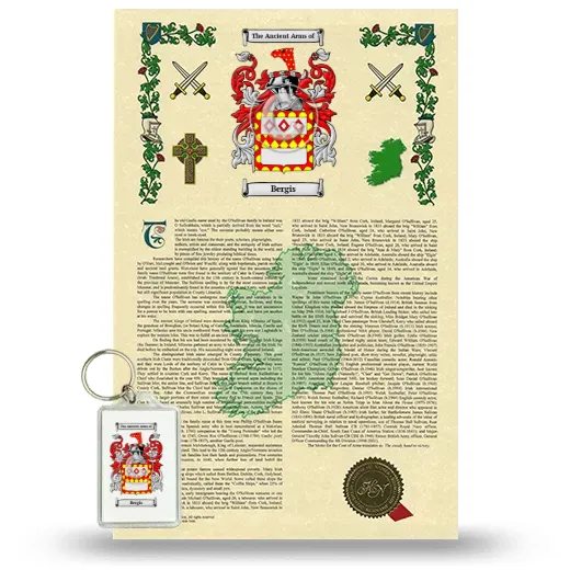 Bergis Armorial History and Keychain Package