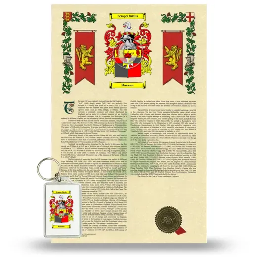Bonner Armorial History and Keychain Package