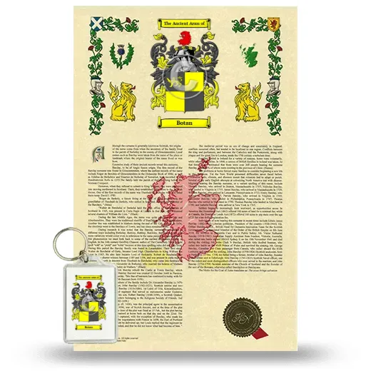Botan Armorial History and Keychain Package