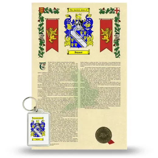 Boyant Armorial History and Keychain Package