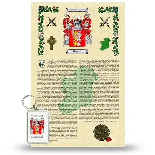 Boyant Armorial History and Keychain Package