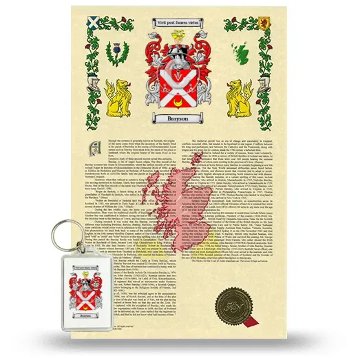 Brayson Armorial History and Keychain Package