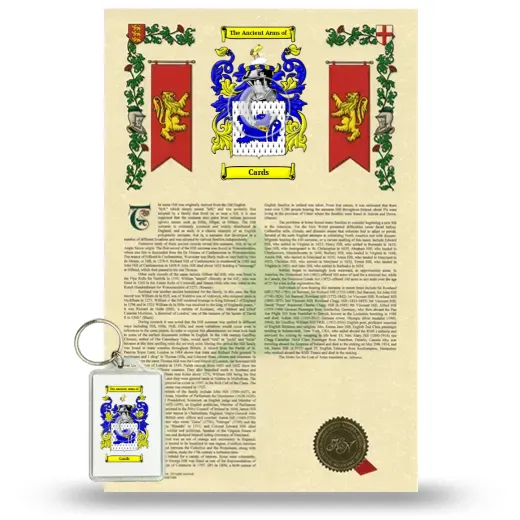 Cards Armorial History and Keychain Package