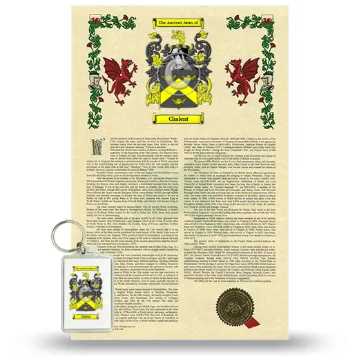 Chalent Armorial History and Keychain Package