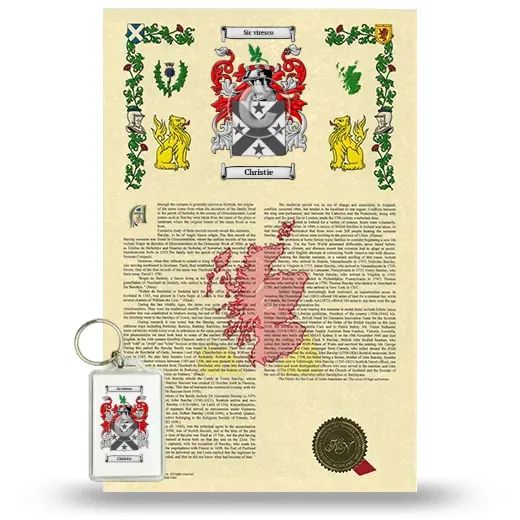 Christie Armorial History and Keychain Package