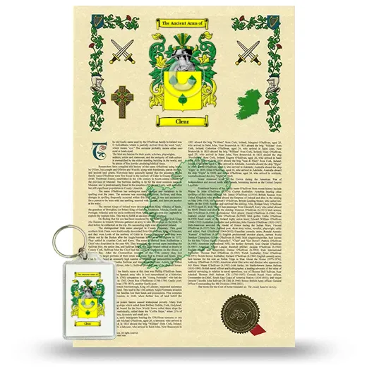 Clear Armorial History and Keychain Package