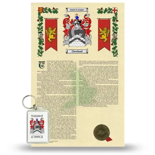 Cleveland Armorial History and Keychain Package