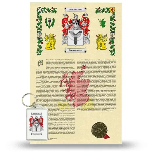 Cunnynman Armorial History and Keychain Package