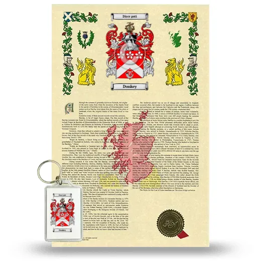 Donkey Armorial History and Keychain Package