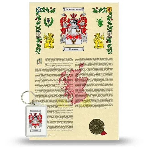 Drummy Armorial History and Keychain Package