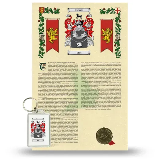 East Armorial History and Keychain Package
