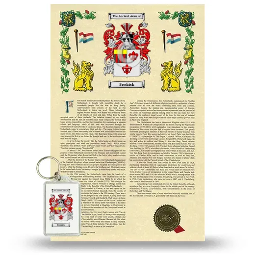 Fredrick Armorial History and Keychain Package