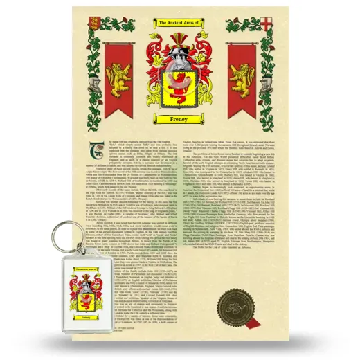 Freney Armorial History and Keychain Package