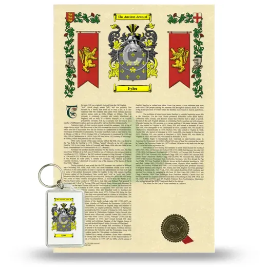 Fyler Armorial History and Keychain Package