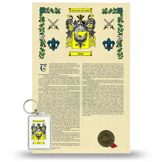 Gene Armorial History and Keychain Package