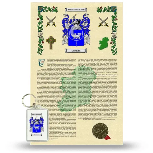Gorman Armorial History and Keychain Package