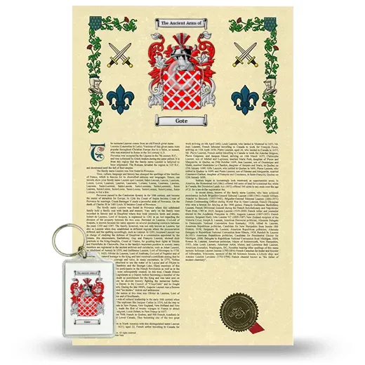 Gote Armorial History and Keychain Package
