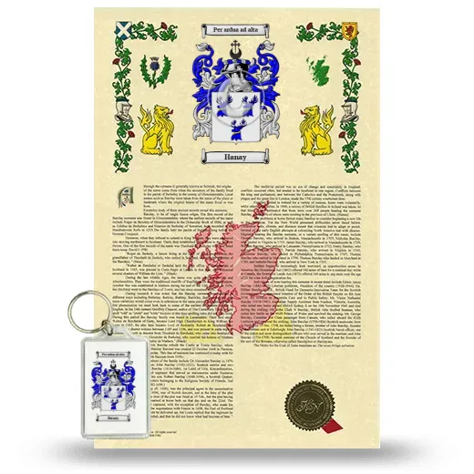 Hanay Armorial History and Keychain Package