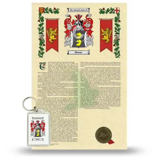 Hewar Armorial History and Keychain Package