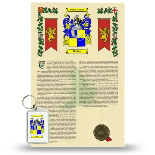 Hother Armorial History and Keychain Package