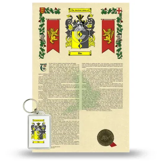 Ilin Armorial History and Keychain Package