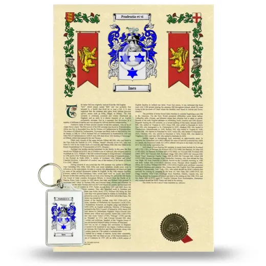 Ines Armorial History and Keychain Package