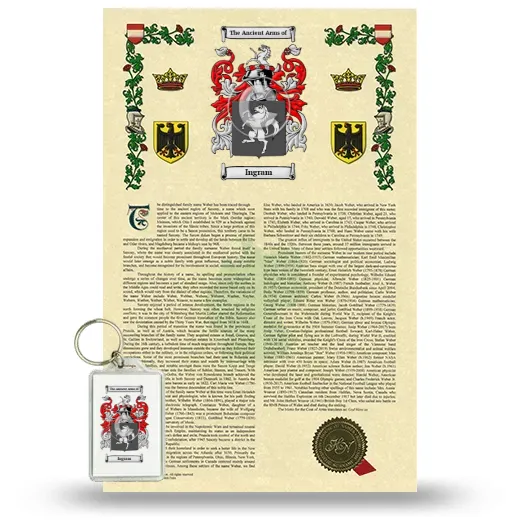Ingram Armorial History and Keychain Package