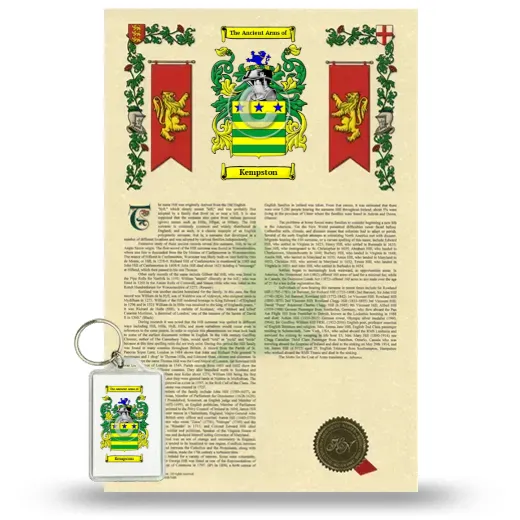 Kempston Armorial History and Keychain Package