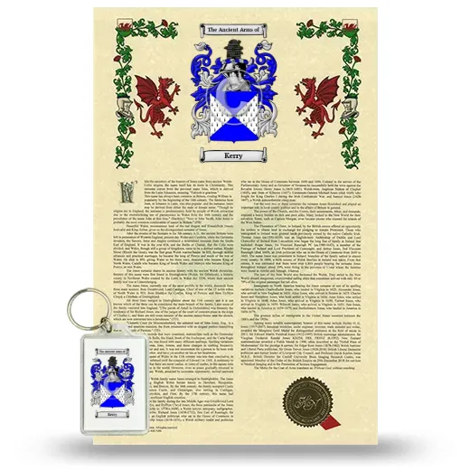 Kerry Armorial History and Keychain Package