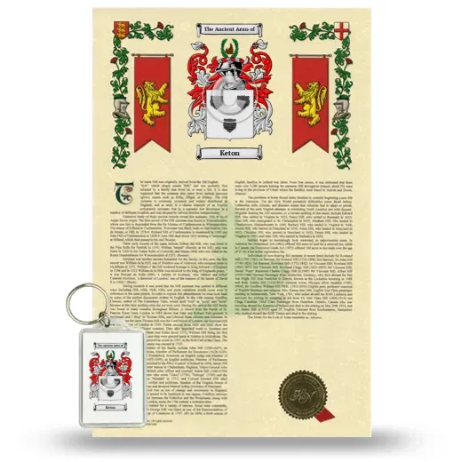 Keton Armorial History and Keychain Package