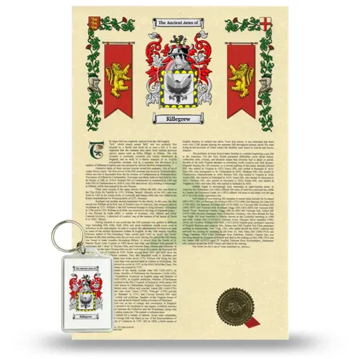 Killegrew Armorial History and Keychain Package