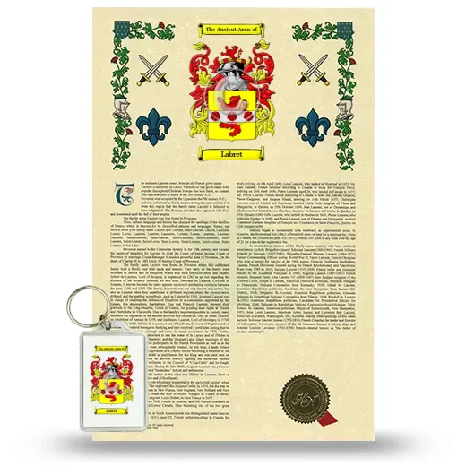 Labret Armorial History and Keychain Package