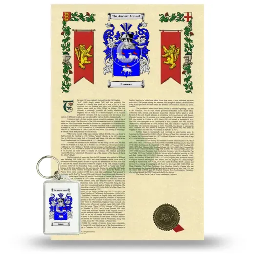 Lamas Armorial History and Keychain Package