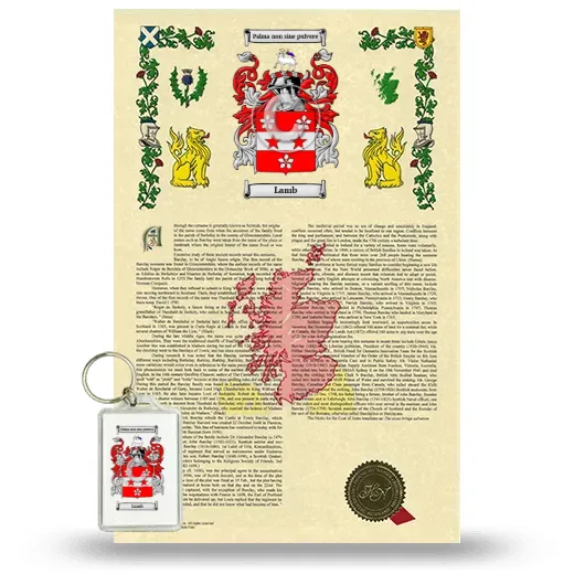 Lamb Armorial History and Keychain Package
