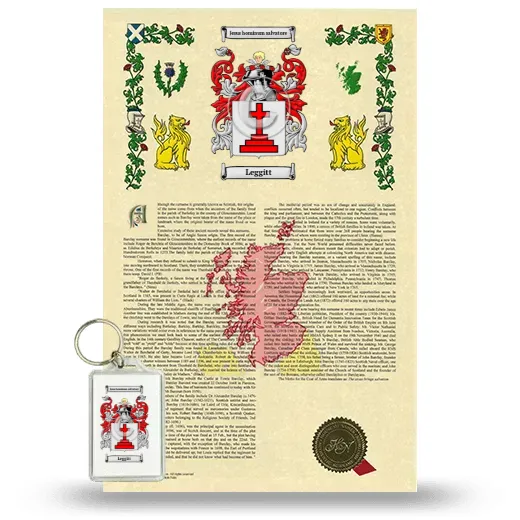 Leggitt Armorial History and Keychain Package