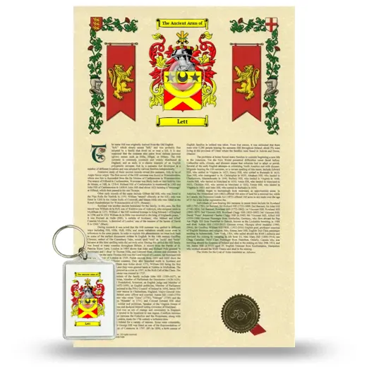 Lett Armorial History and Keychain Package