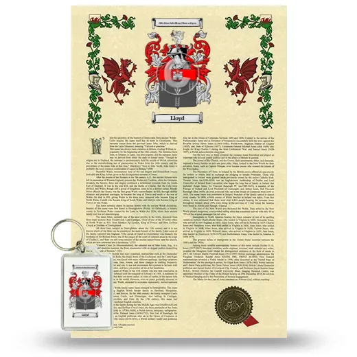 Lloyd Armorial History and Keychain Package