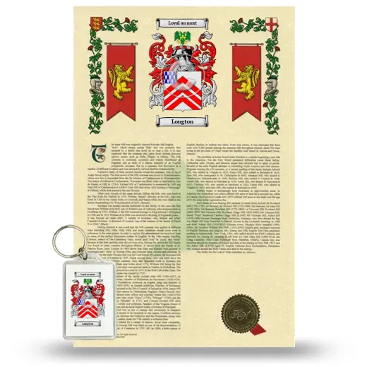Longton Armorial History and Keychain Package