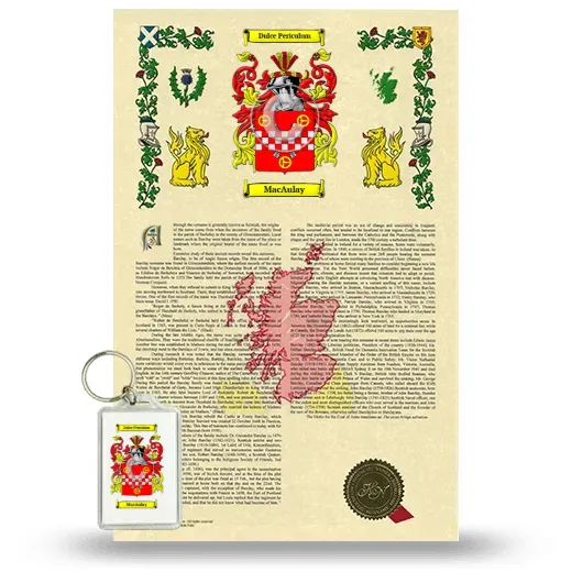 MacAulay Armorial History and Keychain Package