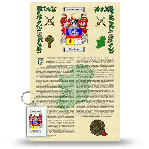 MacAvoy Armorial History and Keychain Package