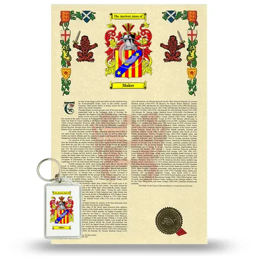 Maker Armorial History and Keychain Package