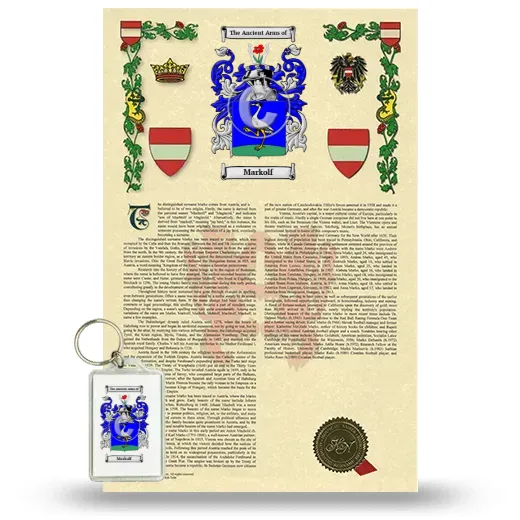 Markolf Armorial History and Keychain Package