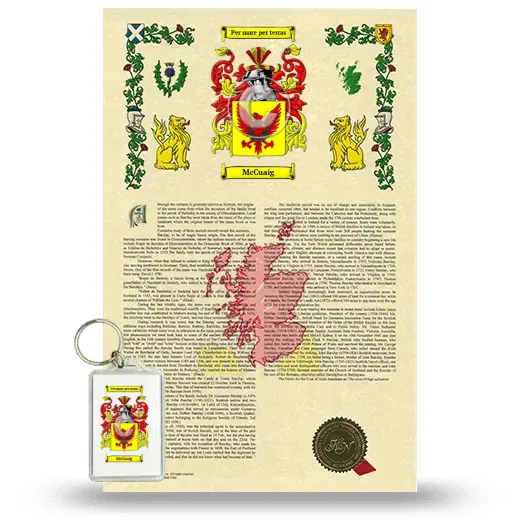 McCuaig Armorial History and Keychain Package