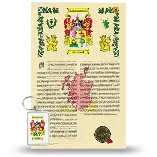 McDonald Armorial History and Keychain Package