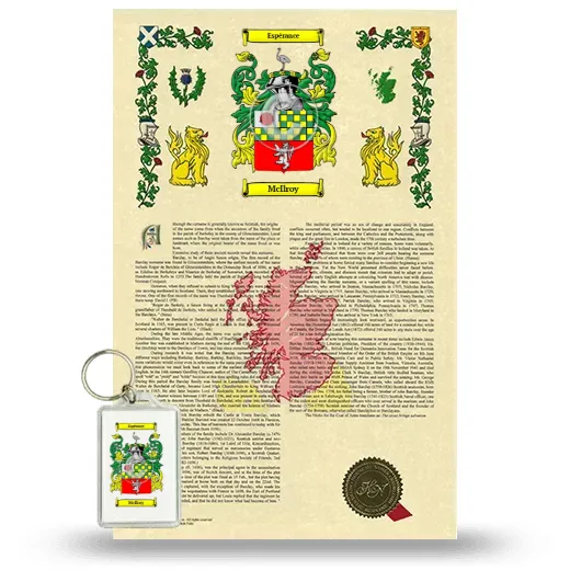 McIlroy Armorial History and Keychain Package