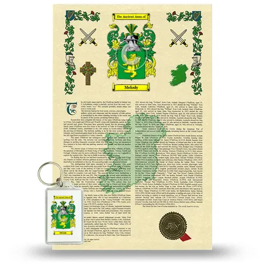 Melody Armorial History and Keychain Package